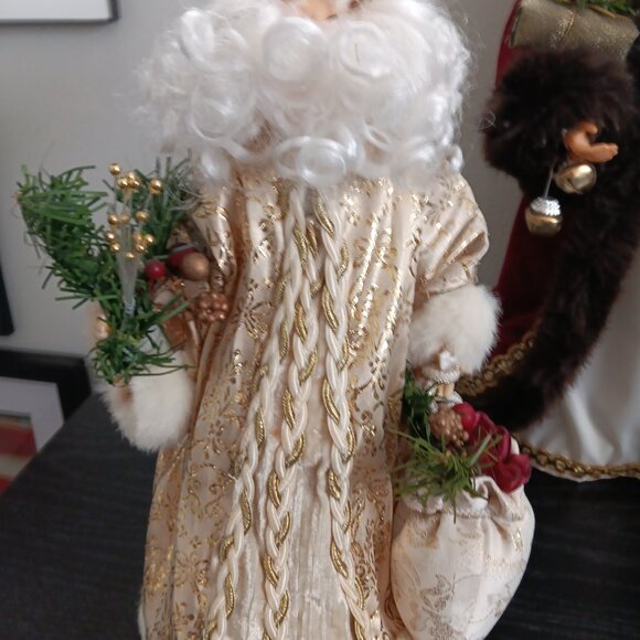 Super Bundle - 4 Vintage Santa Claus Tree Topper / Ornaments - Picture 2 of 5